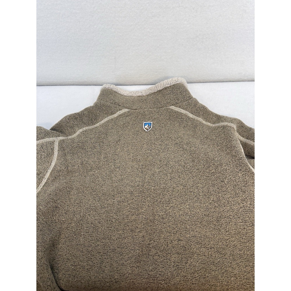 Kühl Men's Oatmeal Alfpaca Europa Fleece 1/4 Zip Size Small EUC - Picture 9 of 9